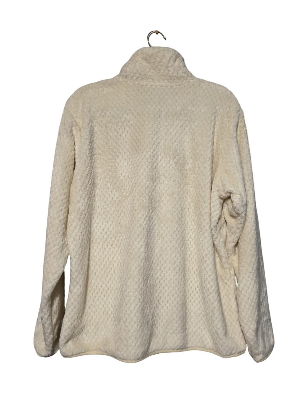 COLUMBIA Jacket Womens Plus 1X Ivory Plush Fleece Full Zip Cozy Outdoor Winter - Picture 6 of 8
